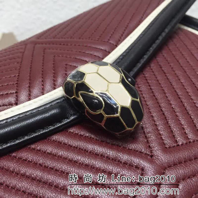 BVLGARI寶格麗 2018專櫃新型蛇頭包 蛇形繡線限定款 Serpenti Forever系列 286628 FYD1068